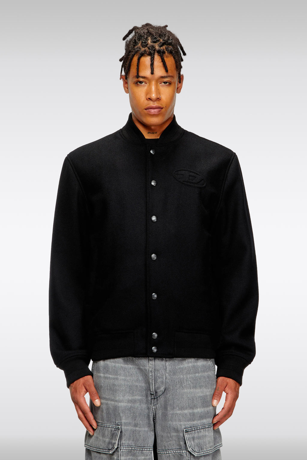 alt-image__Bomber-nero-in-panno-con-logo-Oval-D-al-petto---J-Arry