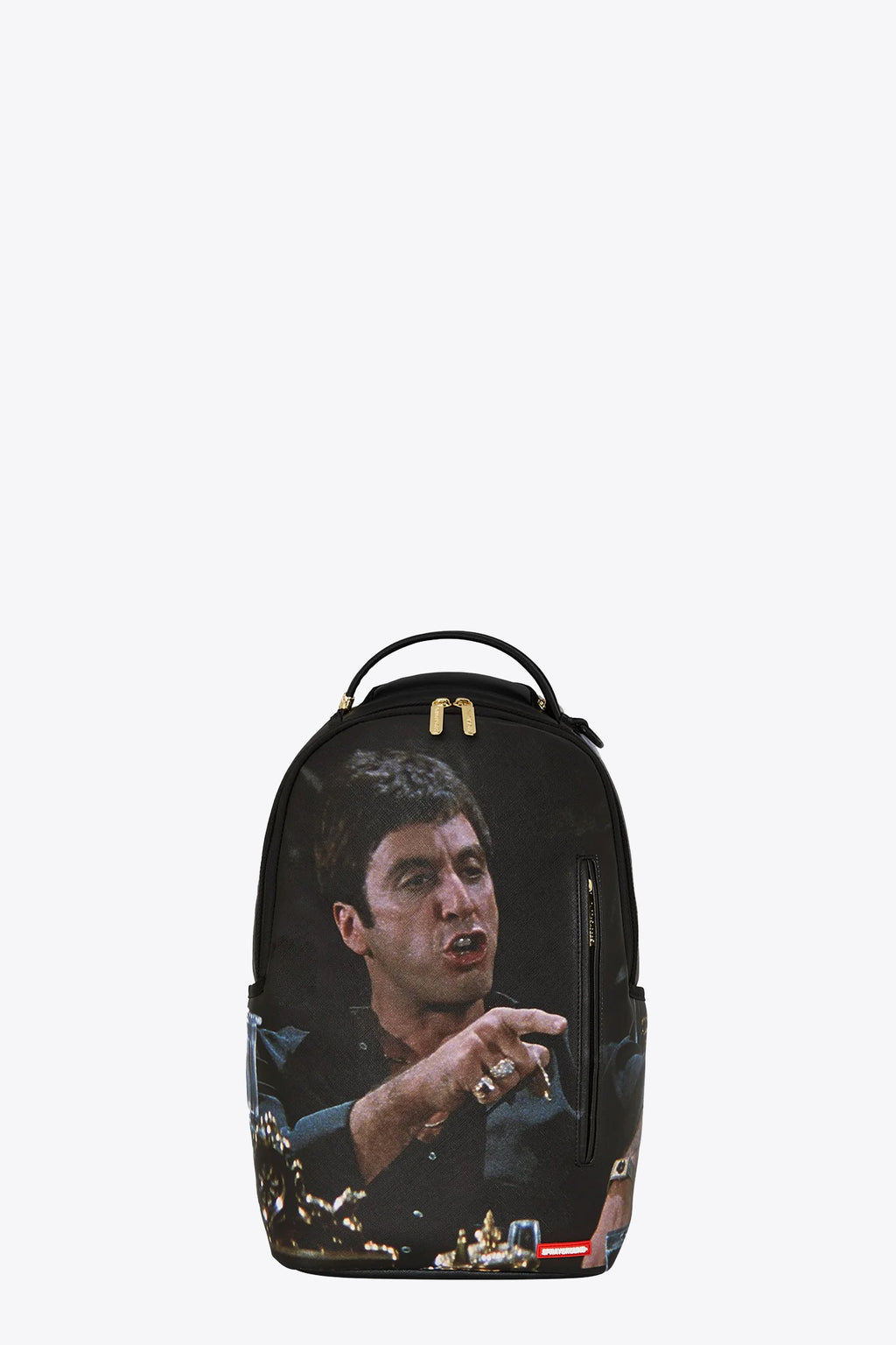 alt-image__Zaino-nero-in-pvc-con-stampa-Scarface---Scar-Face-Paint-Dlxsv-Backpack