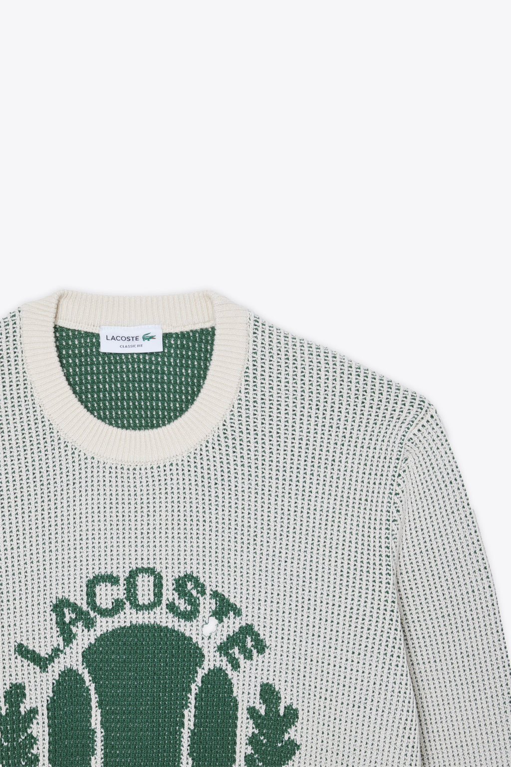 alt-image__Pullover-in-cotone-panna-con-logo-jacquard-frontale