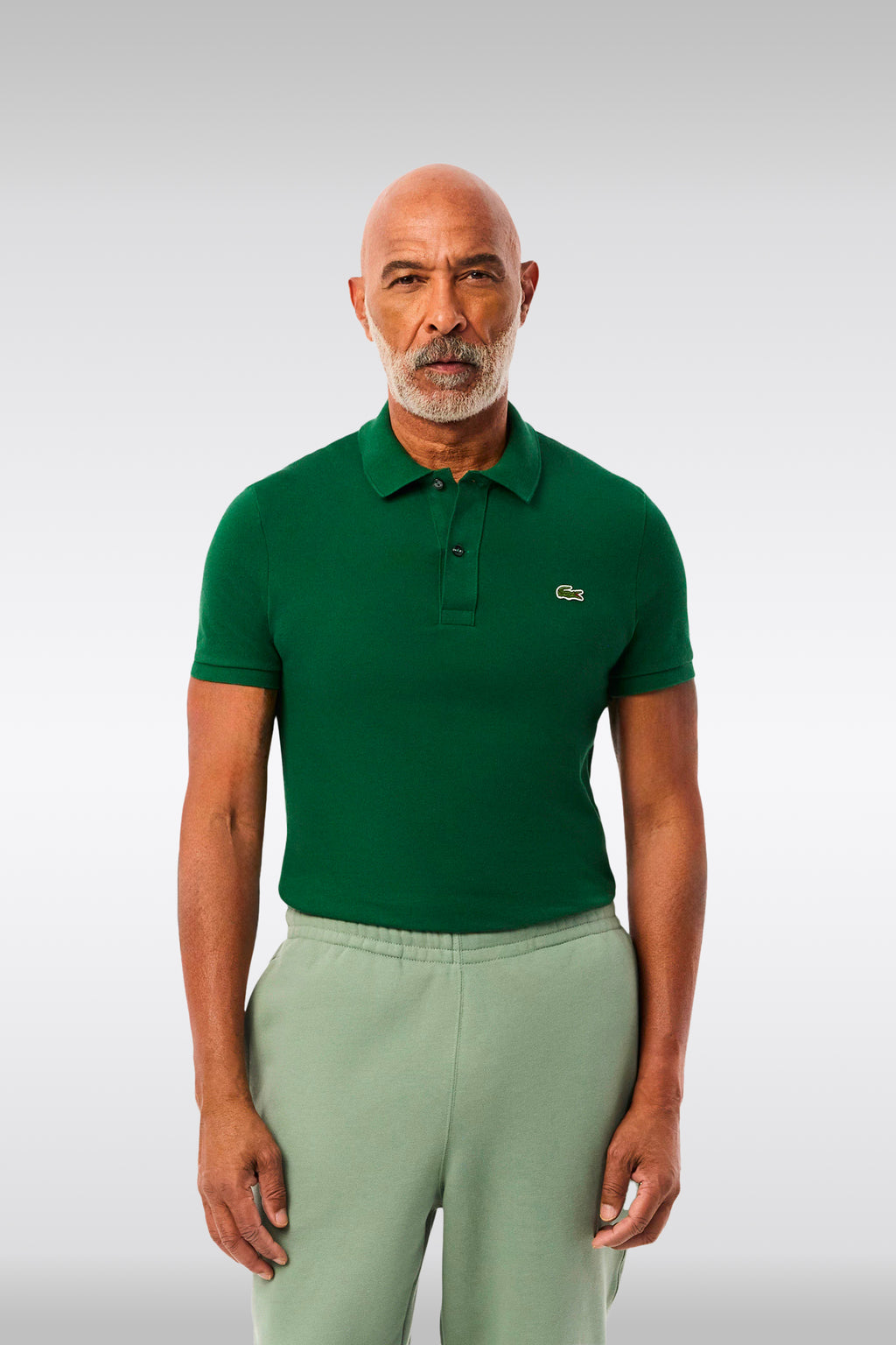 alt-image__Green-piquè-cotton-polo-shirt-with-slim-fit