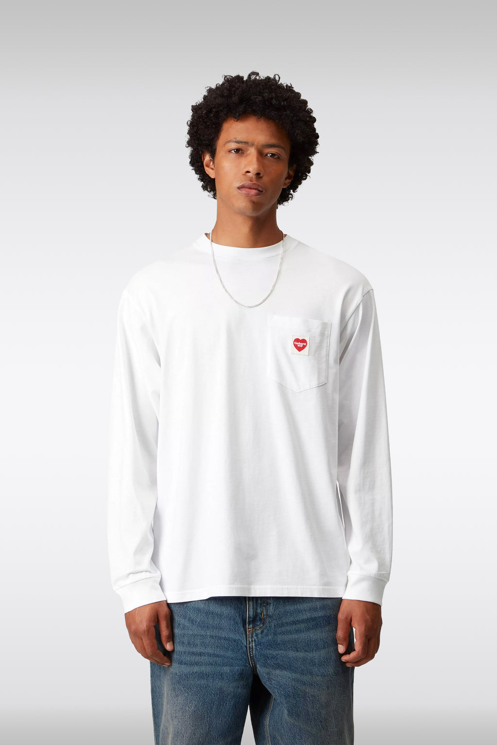 alt-image__L/S-POCKET-HEART-T-SHIRT-COTTON-SINGLE-JERSEY-Bianco/rosso