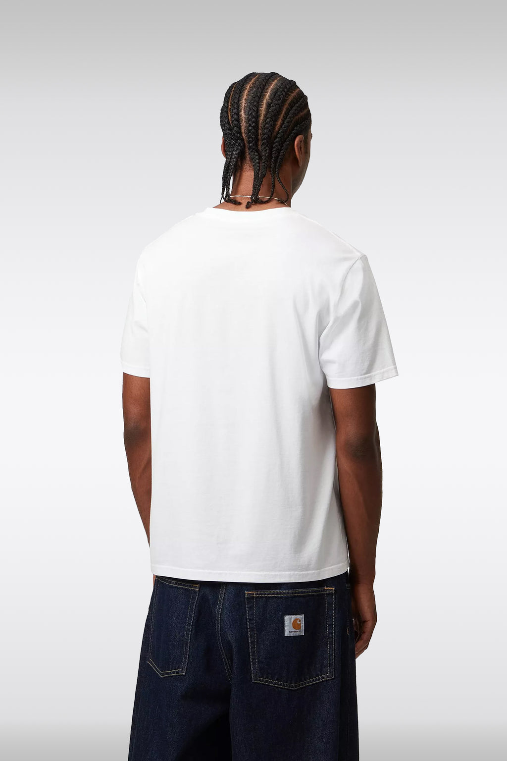 alt-image__T-shirt-bianca-in-cotone-con-tasca-e-logo-al-petto---S/S-Pocket-T-Shirt