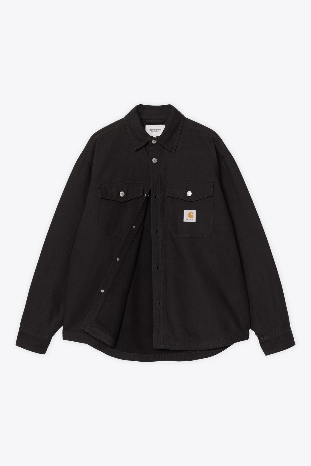 alt-image__Black-canvas-shirt-jacket-with-fleece-lining---Selby-Shirt-Jac