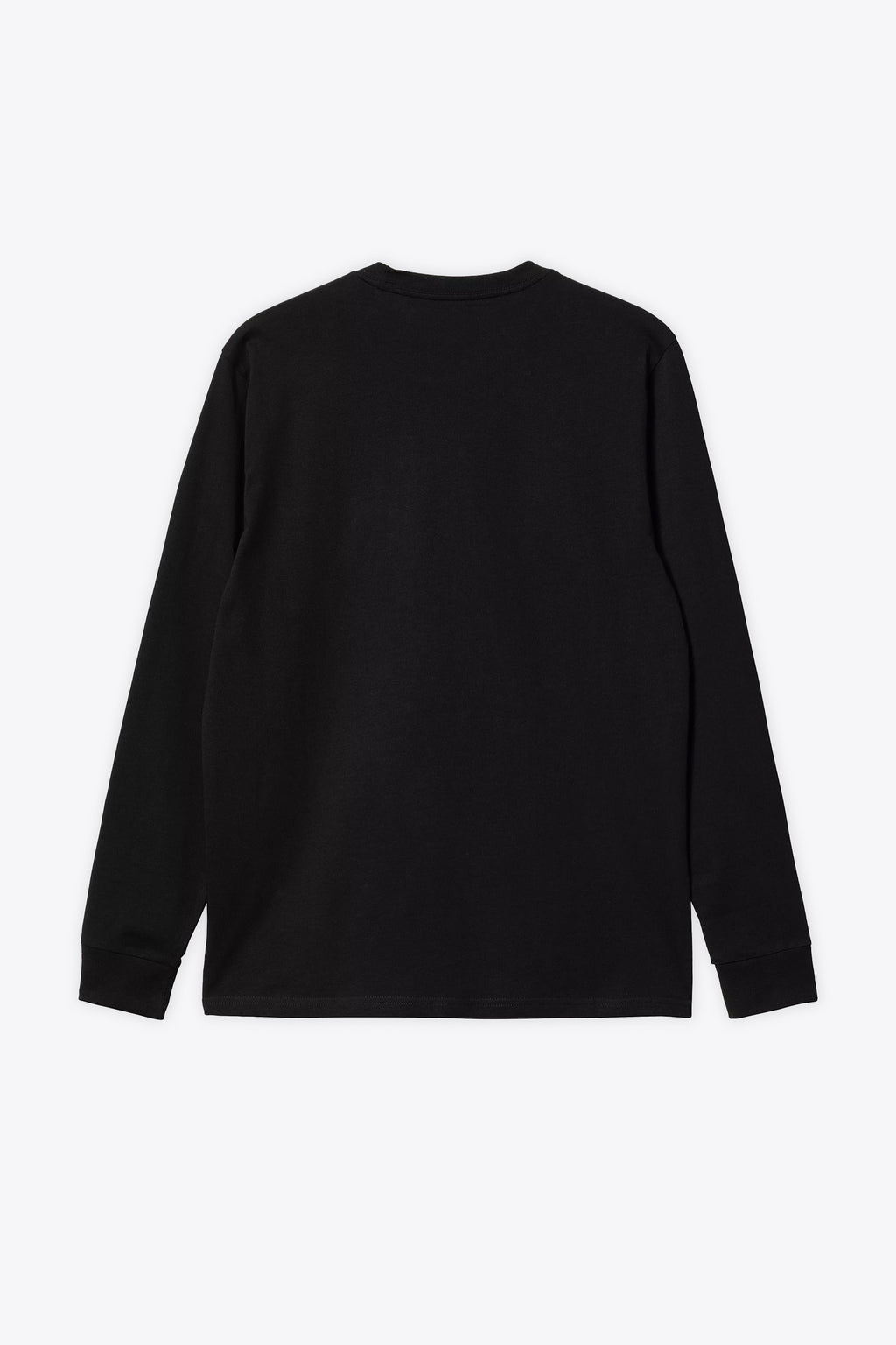 alt-image__Black-cotton-long-sleeves-t-shirt-with-chest-pocket-and-logo---L/S-Pocket-T-Shirt