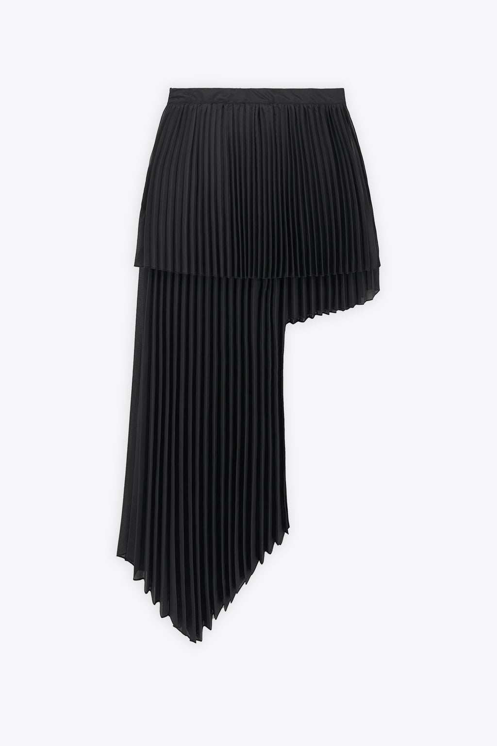 alt-image__PLEATED-DOUBLE-LAYER-ASYMMETRIC-SKIRT-Nero
