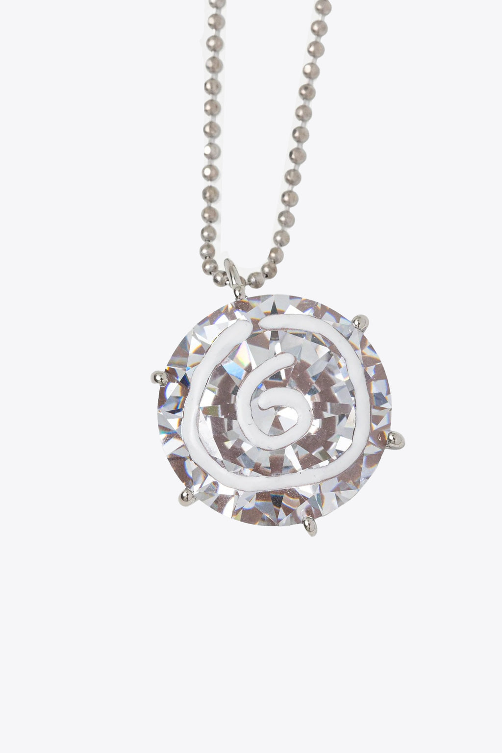 alt-image__Collana-in-ottone-argento-con-pendente-in-strass