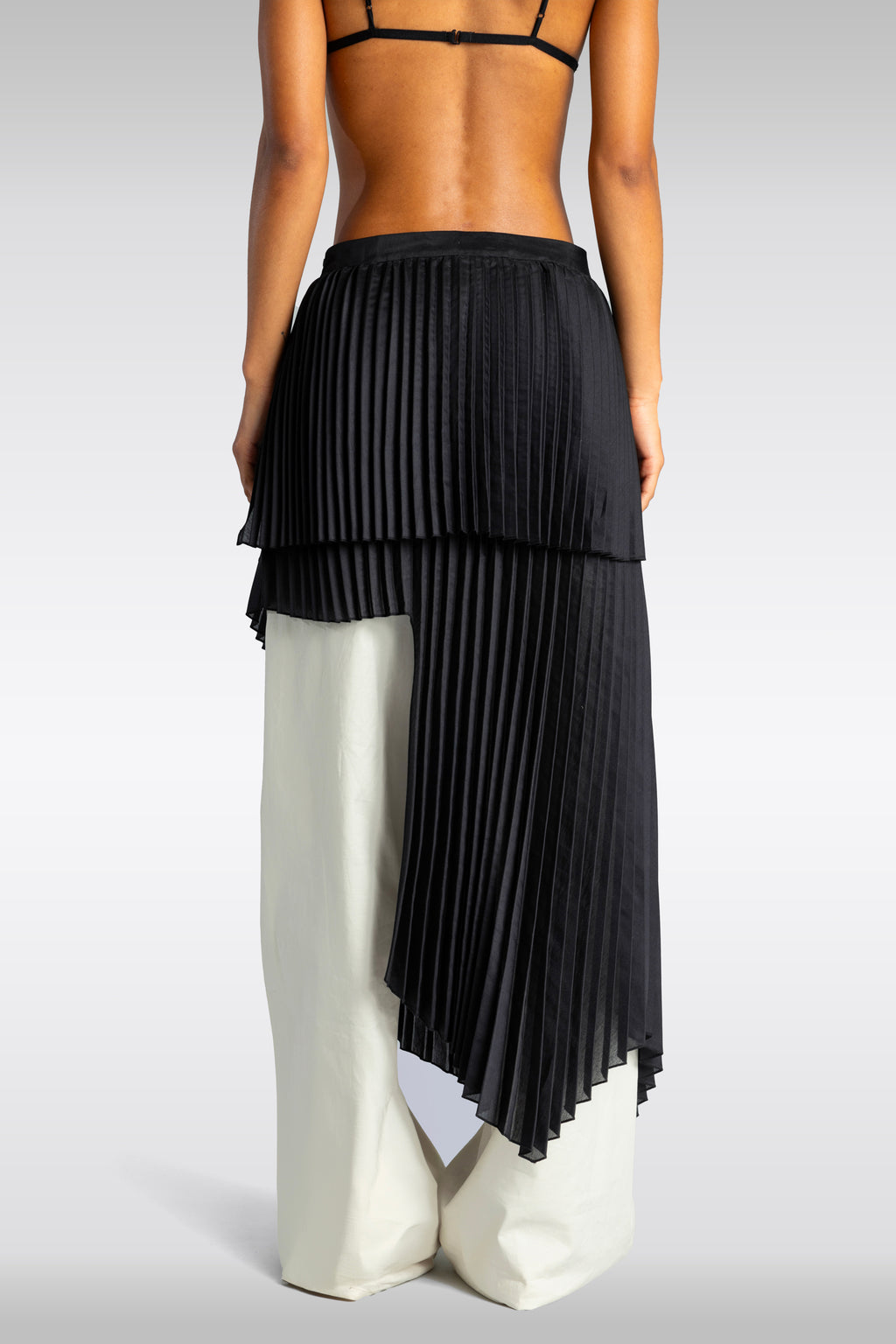 alt-image__PLEATED-DOUBLE-LAYER-ASYMMETRIC-SKIRT-Nero