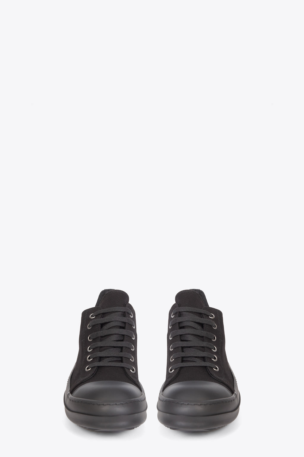 alt-image__Sneaker-bassa-nera-in-denim-con-suola-nera---Low-Sneaks