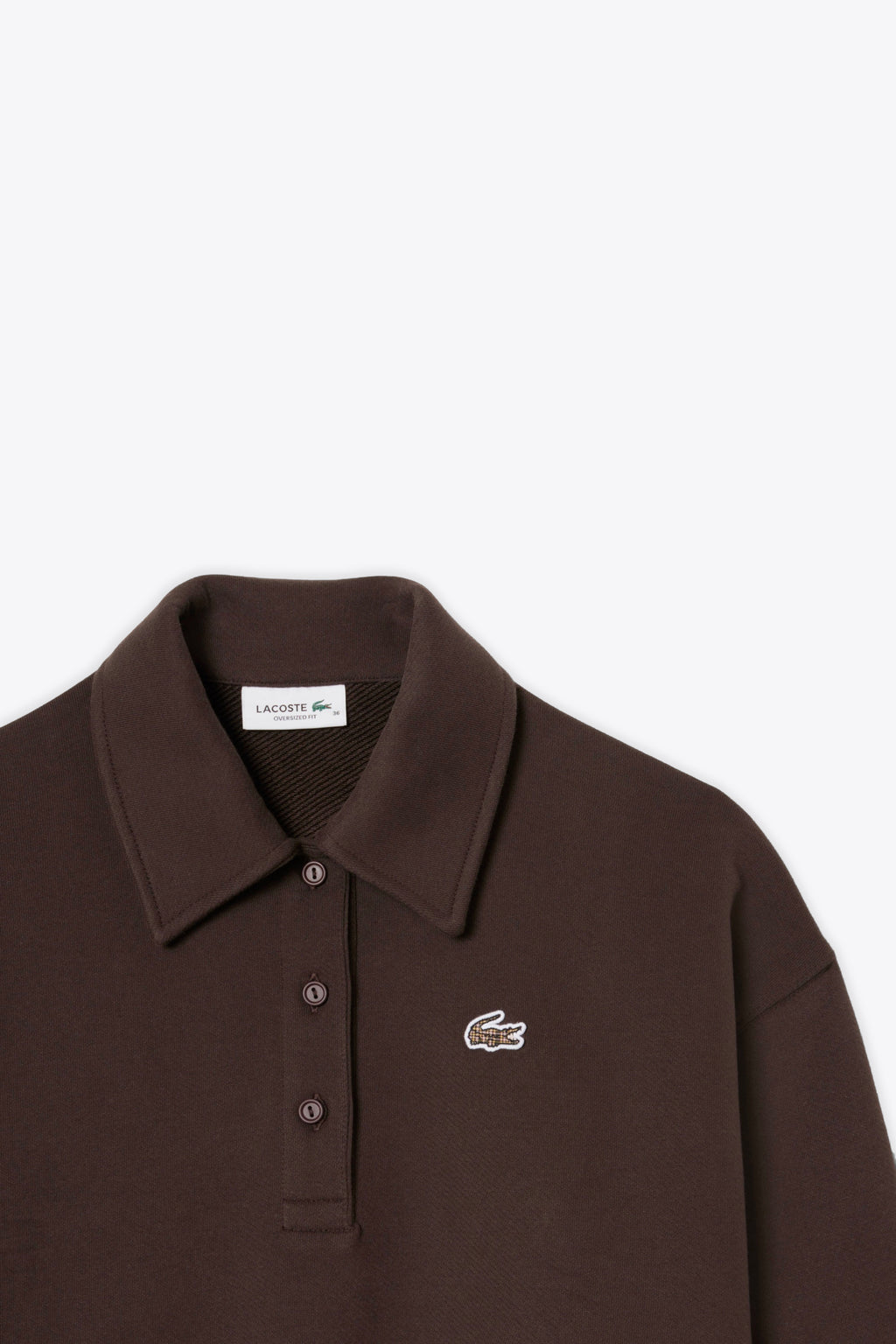 alt-image__Felpa-in-cotone-marrone-con-collo-a-polo