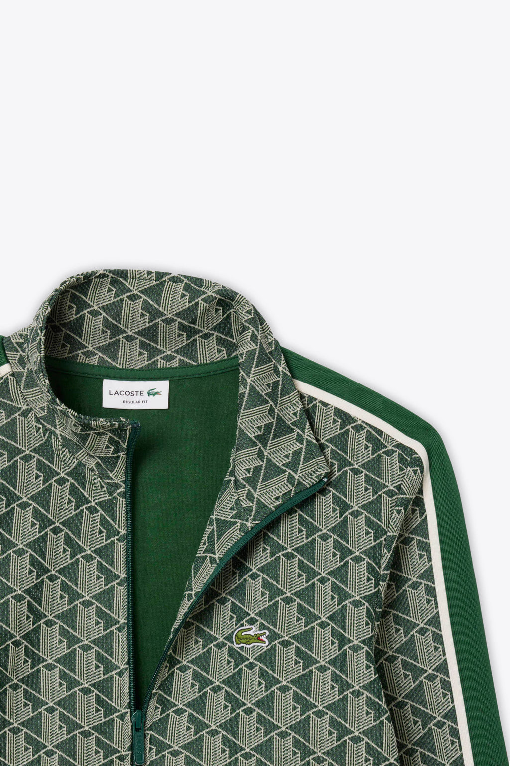alt-image__Felpa-verde-con-zip-e-motivo-jacquard-monogram