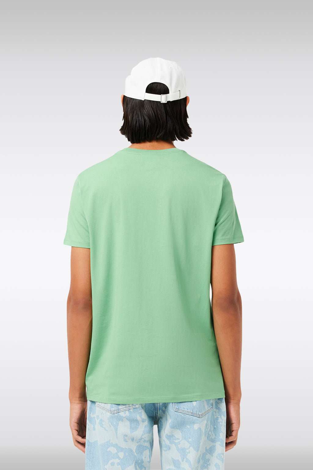 alt-image__T-shirt-in-cotone-Pima-verde-menta-con-logo-al-petto