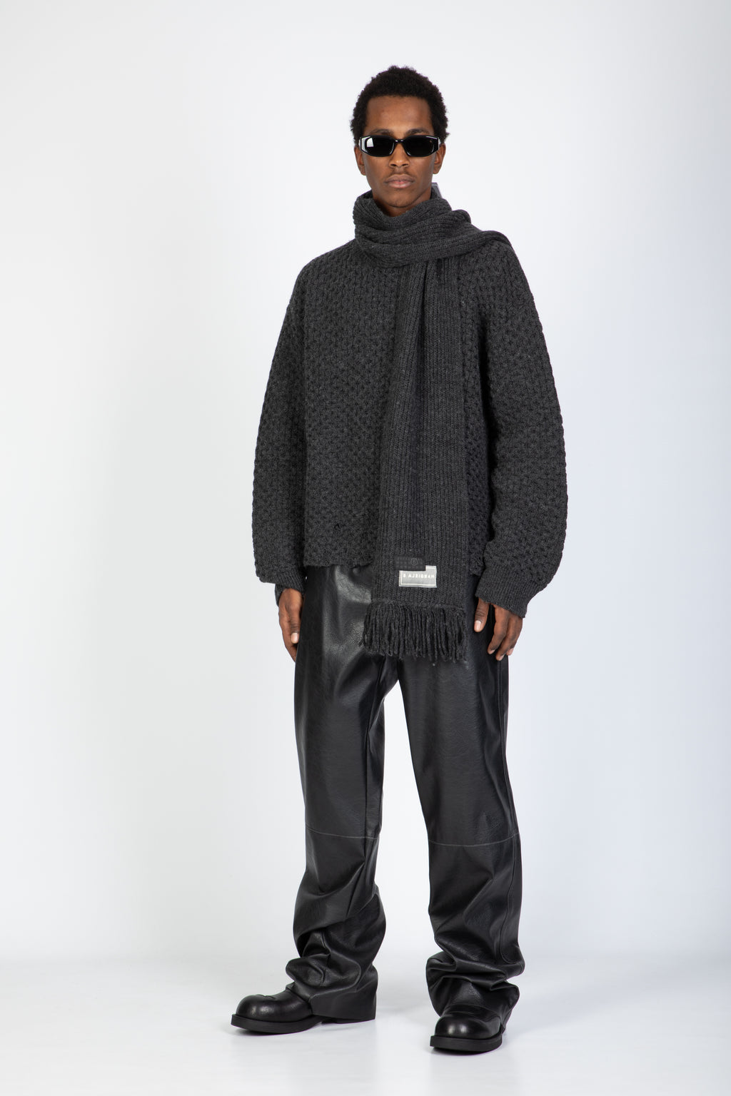 alt-image__Charcoal-grey-waffle-knit-sweater-with-scarf