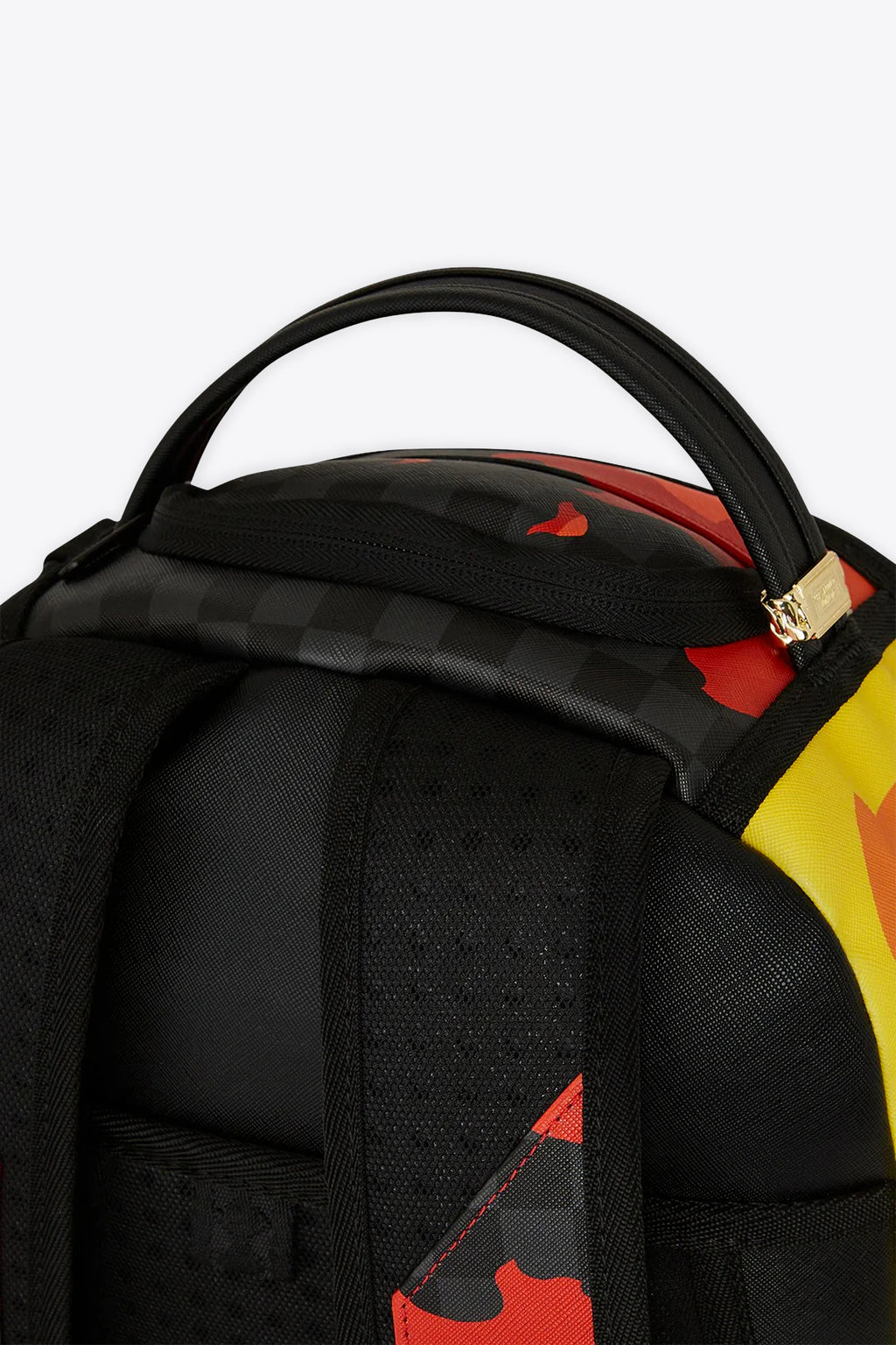 alt-image__Zaino-in-pvc-nero-a-scacchi-con-stampa-Futurama---Bender-Fire-Drama-Dlxvs-Backpack