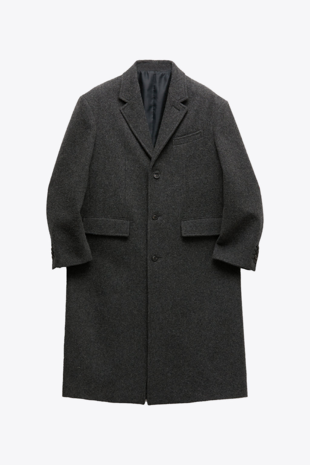 alt-image__Cappotto-grigio-scuro-mono-petto-in-alpaca---
Alpaca-Long-Single-3-Button-Coat