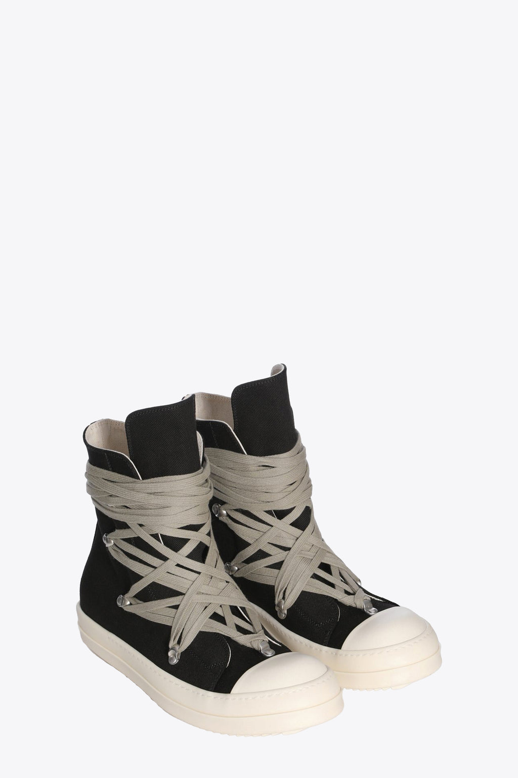 alt-image__SCARPE-IN-DENIM--MEGALACE-SNEAKS-Nero/panna