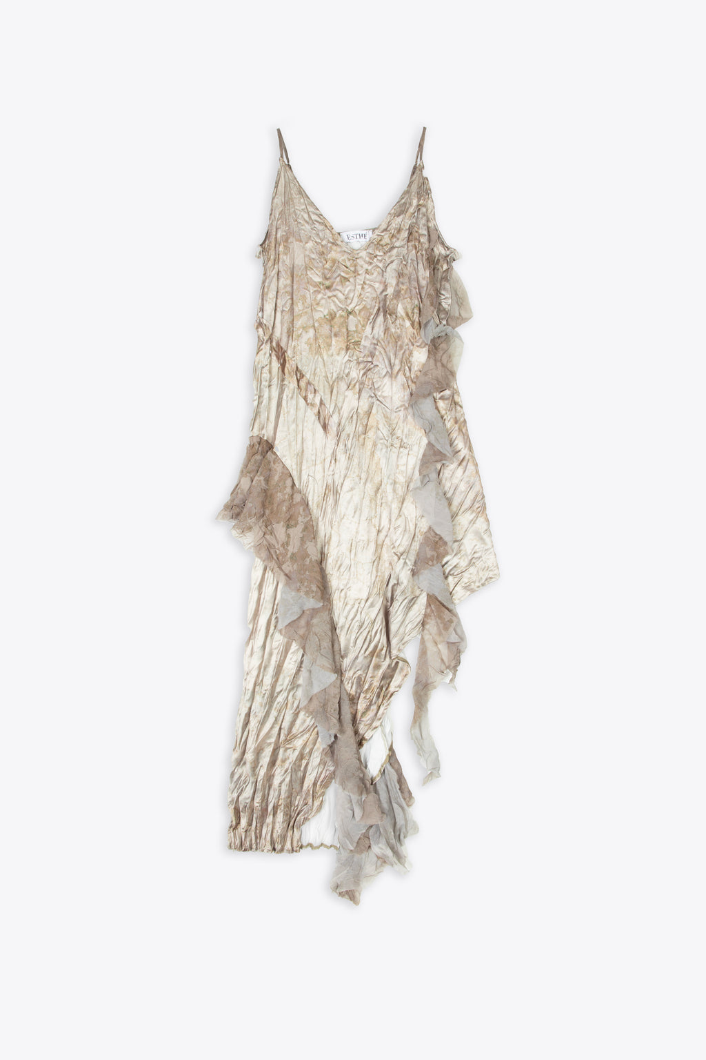 alt-image__Abito-asimmetrico-in-satin-beige-con-stampa-astratta---Asymmetric-Satin-Crinkle-Dress