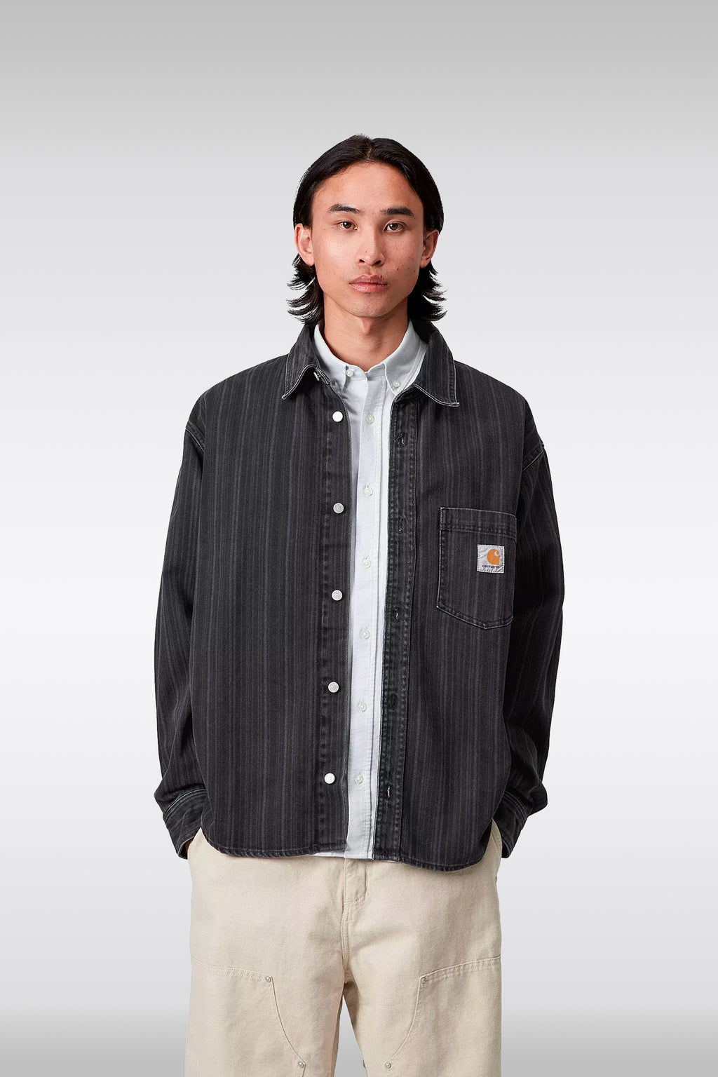 alt-image__Camicia-nera-in-denim-rigato---Rylan-Shirt-Jac