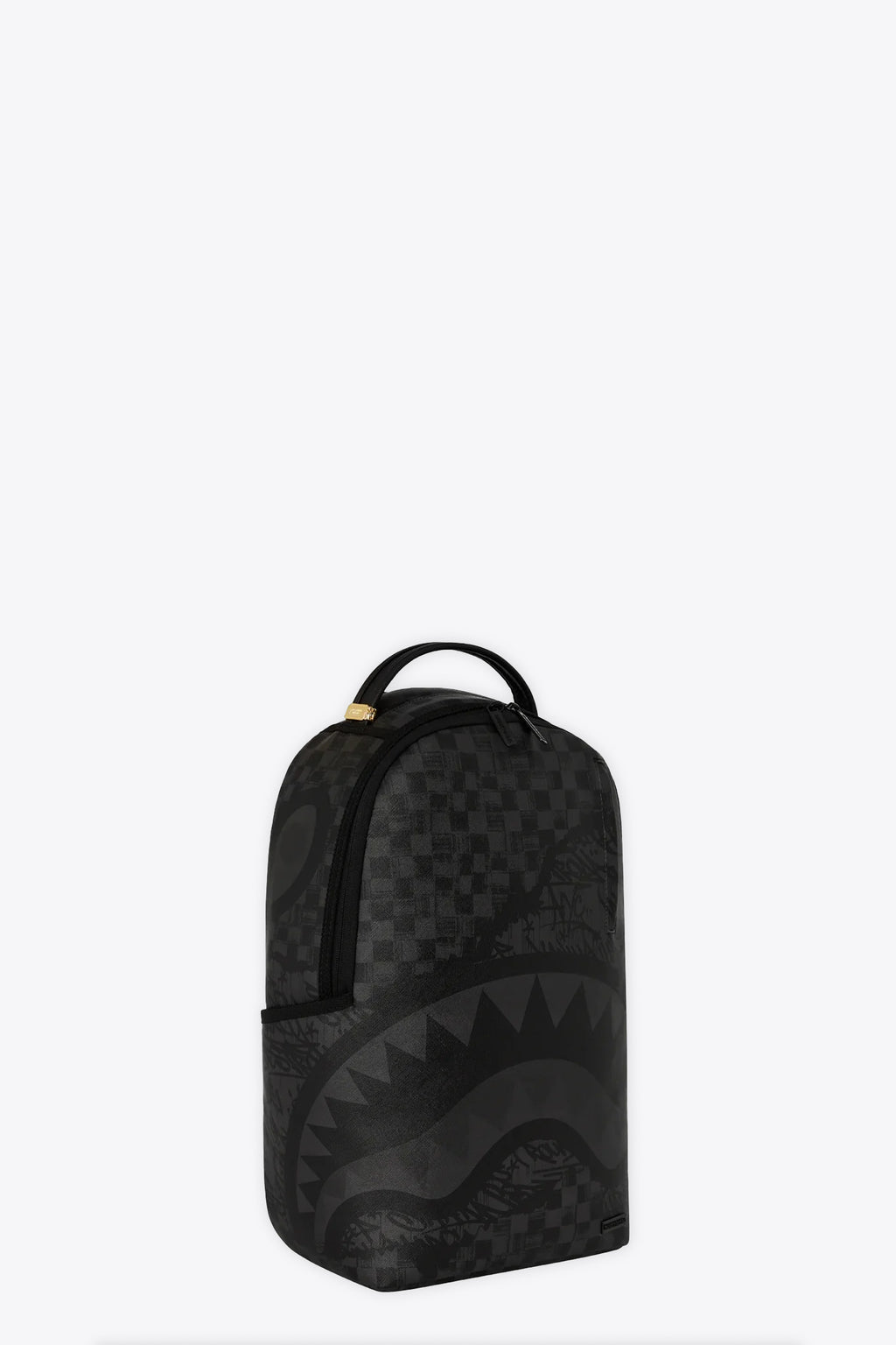 alt-image__Zaino-in-pvc-nero-a-scacchi-con-stampa-graffiti---Torn-Graff-Check-Dlxsv-Backpack