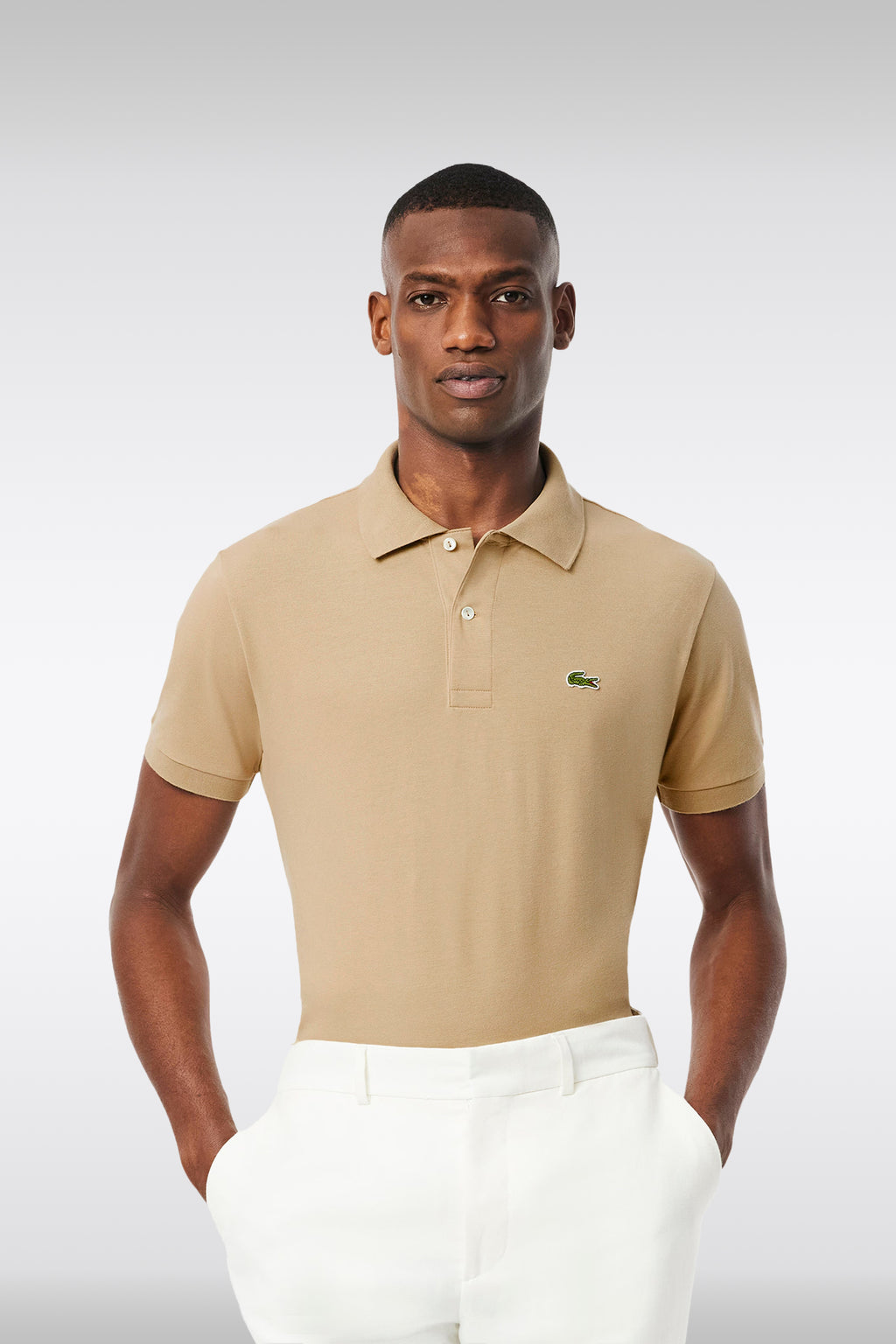 alt-image__Polo-in-cotone-piquè-ultra-leggero-beige-regular-fit