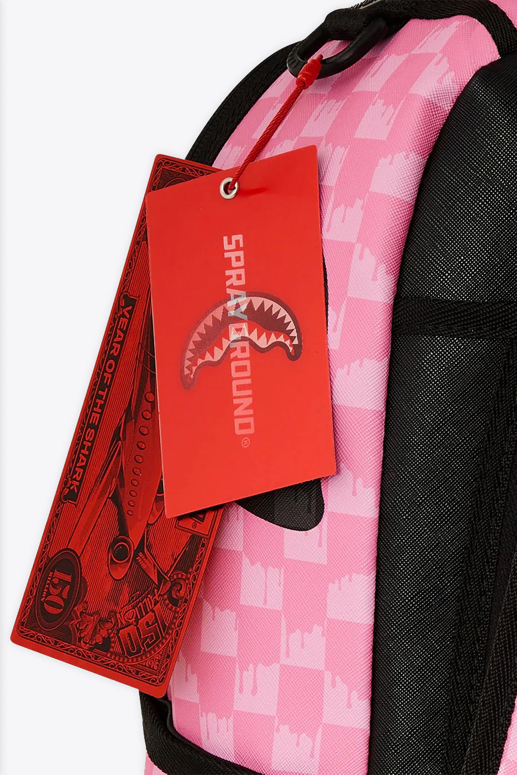 alt-image__Zaino-in-pvc-rosa-a-scacchi---Pink-and-Black-Drip-Check-Dlxsv-Backpack