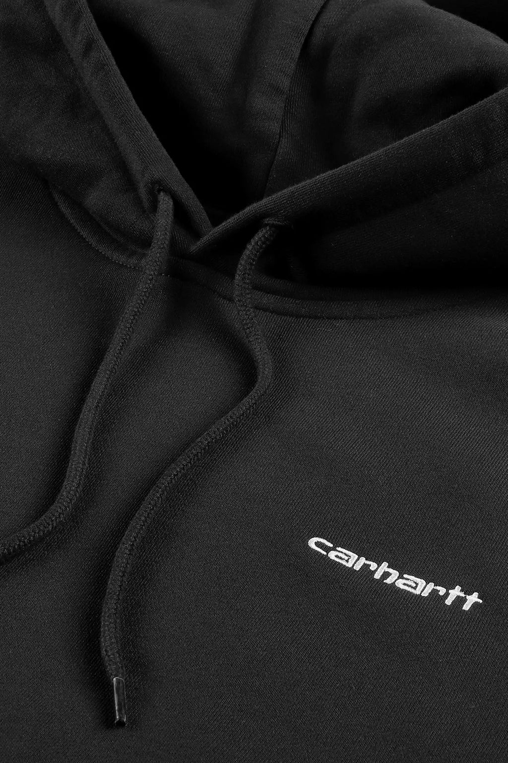 alt-image__Felpa-nera-con-cappuccio-e-logo-ricamato-al-petto---Hooded-Script-Embroidery-Sweatshirt
