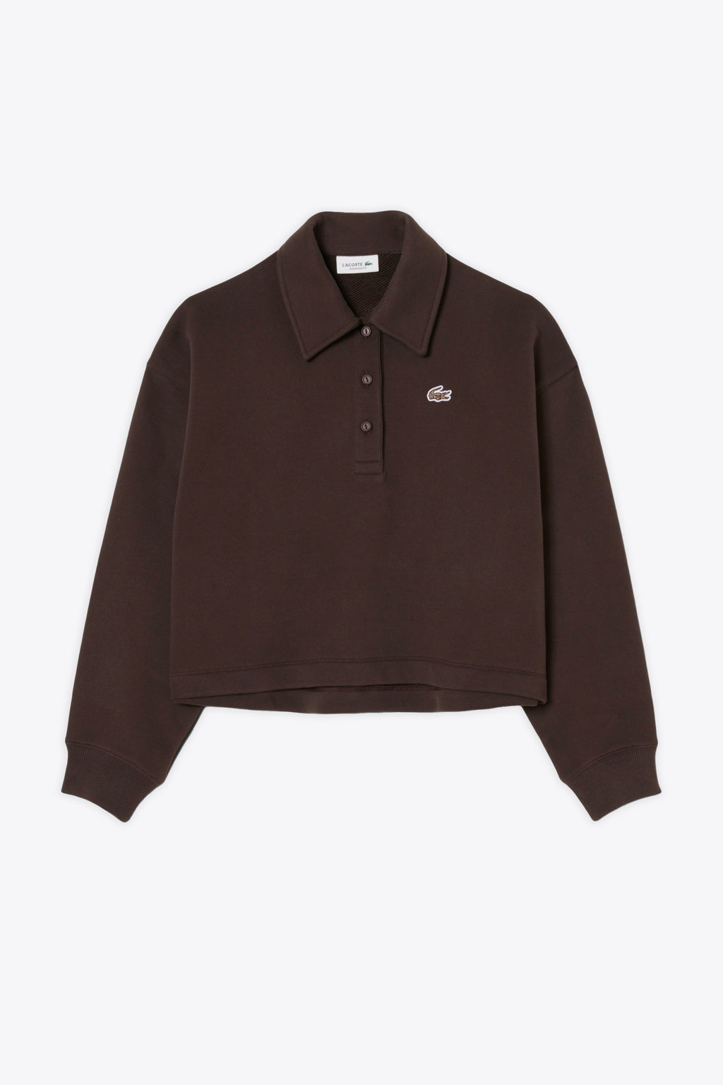 alt-image__Felpa-in-cotone-marrone-con-collo-a-polo