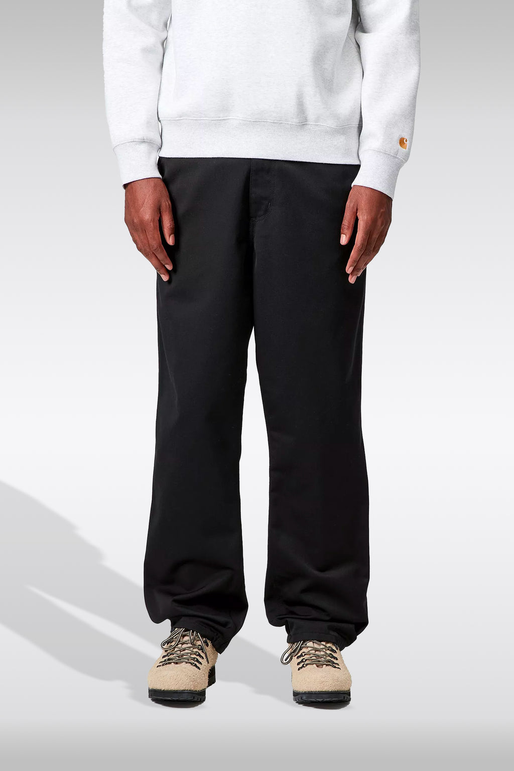 alt-image__Pantalone-in-twill-nero-con-gamba-dritta---Simple-Pant