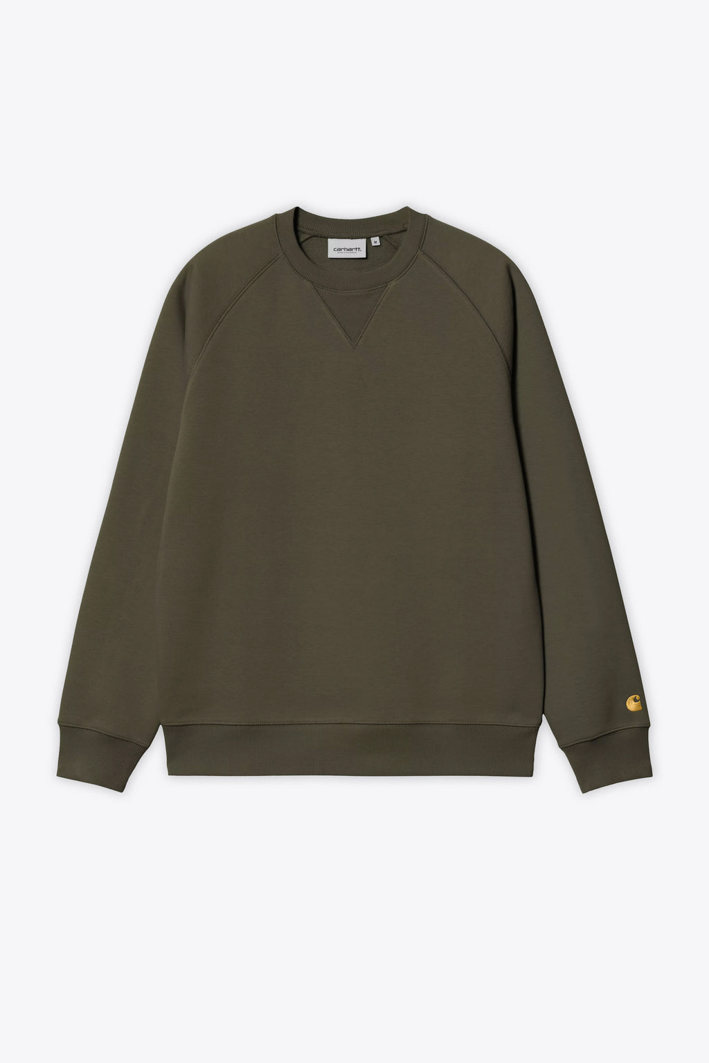 alt-image__Felpa-verde-militare-girocollo-con-logo-al-polso---Chase-Sweatshirt