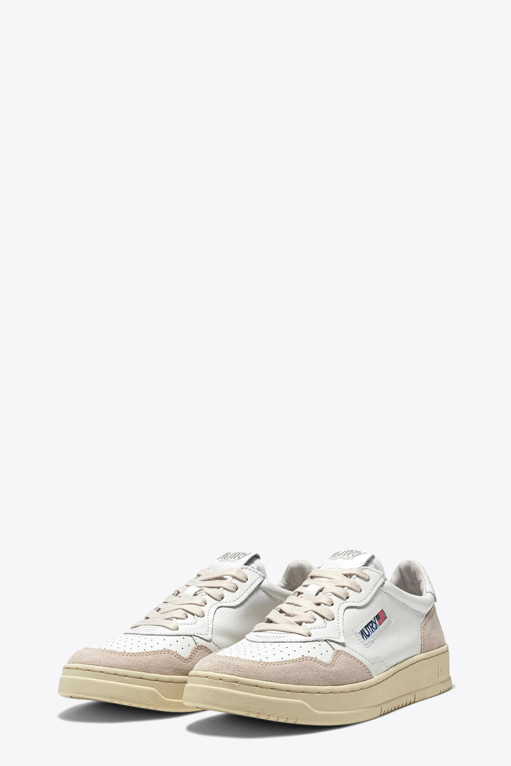 alt-image__Sneaker-bassa-in-pelle-bianca-e-suede-beige---Medalist-Low