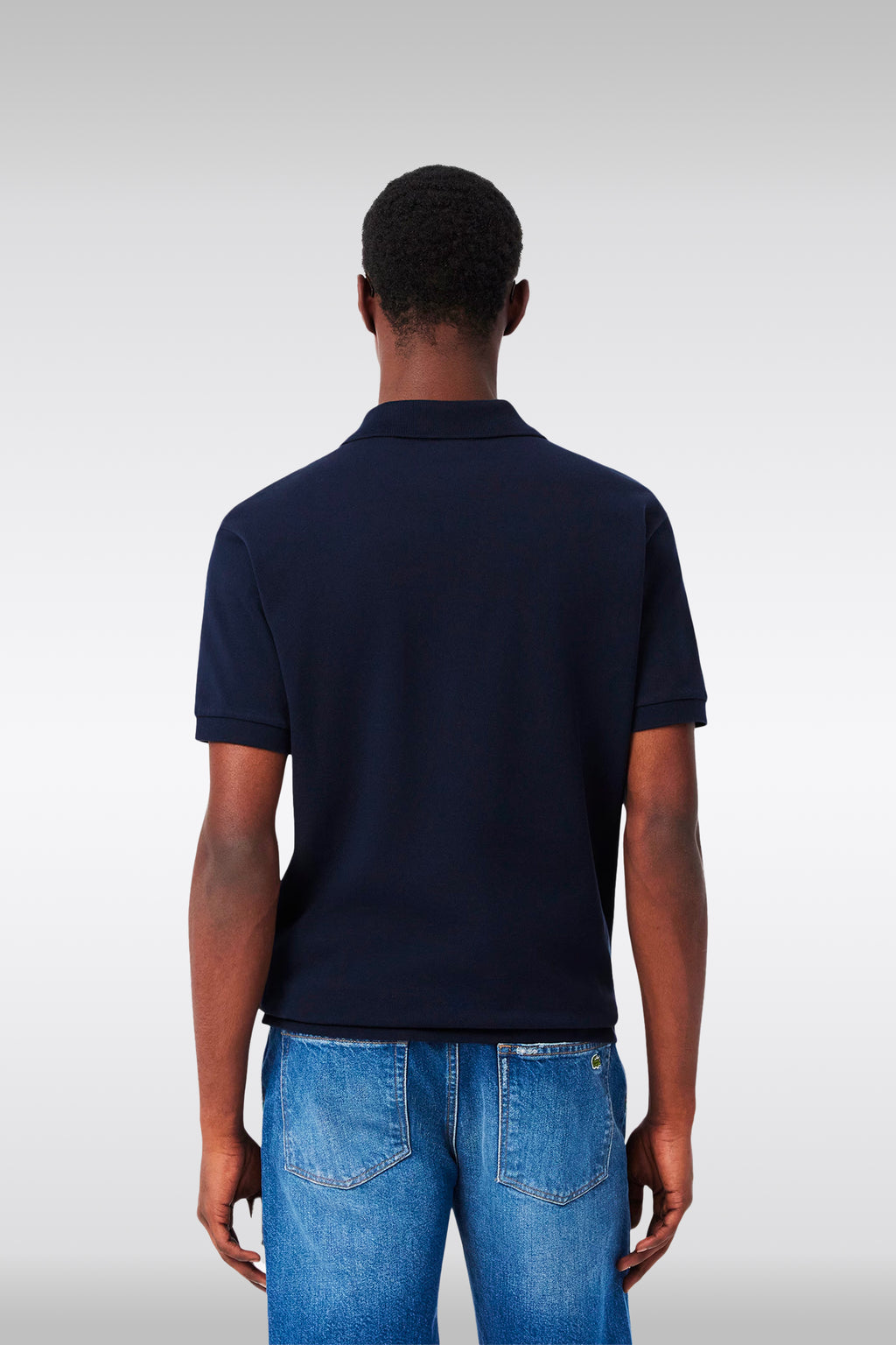 alt-image__Navy-blue-piquè-cotton-polo-shirt-with-short-sleeves