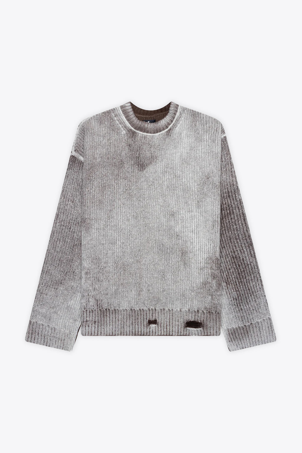 alt-image__Pullover-reversibile-in-lana-marrone-con-rotture---Reversible-Fade-Out-Knit