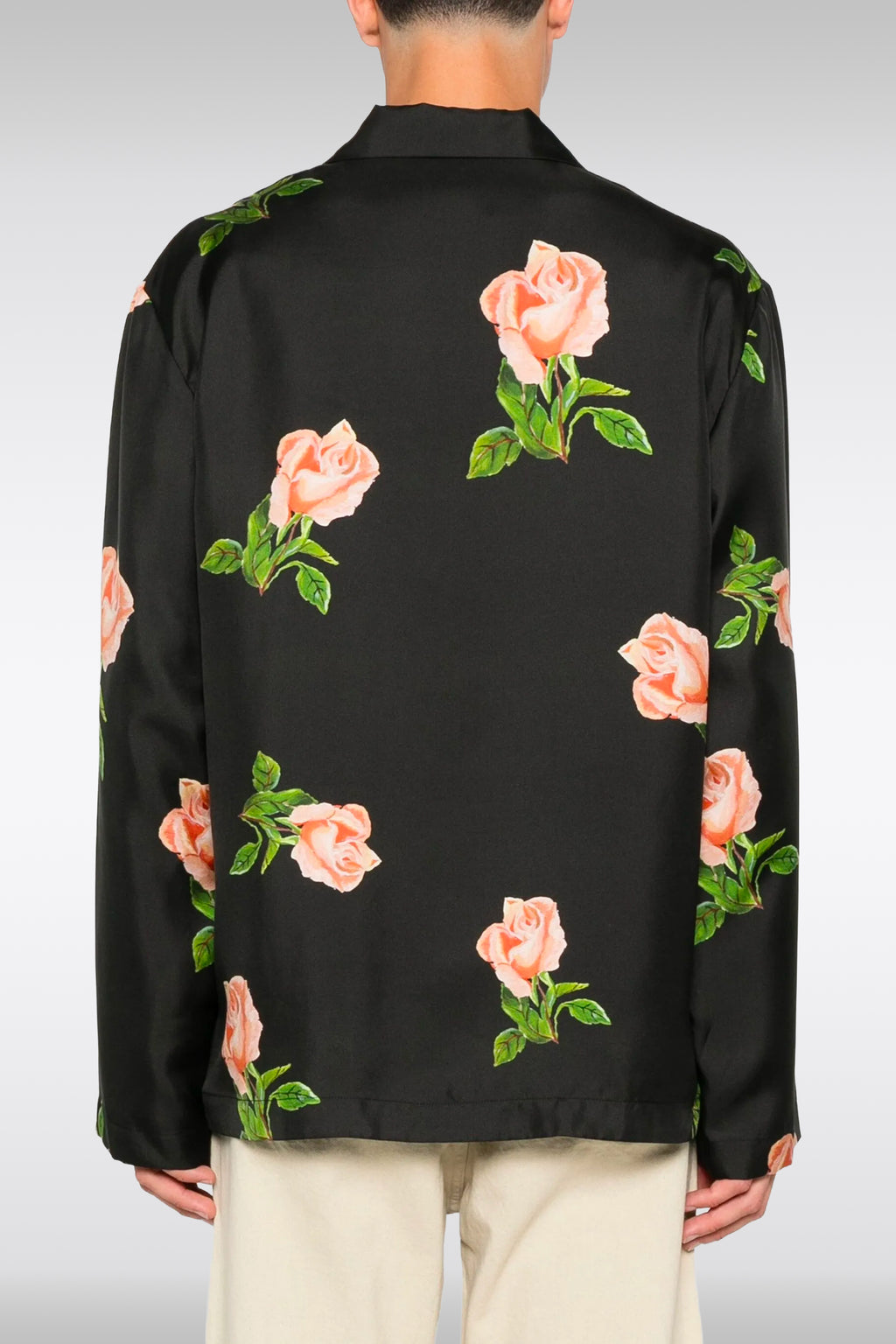 alt-image__Black-silk-long-sleeved-shirt-with-roses-pattern---Jamar