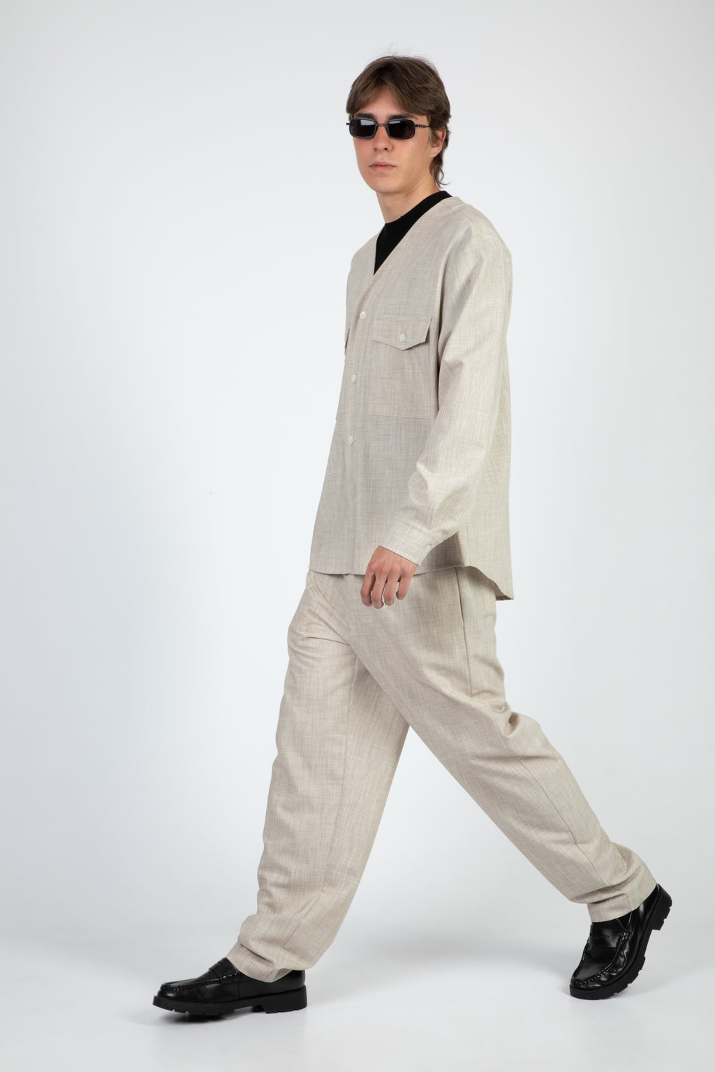alt-image__Pantalone-beige-melange-con-elastico-in-vita