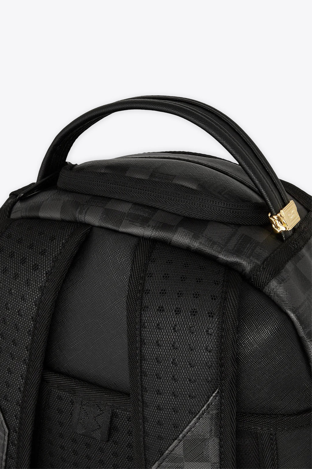 alt-image__Zaino-in-pvc-nero-a-scacchi-con-stampa-graffiti---Torn-Graff-Check-Dlxsv-Backpack
