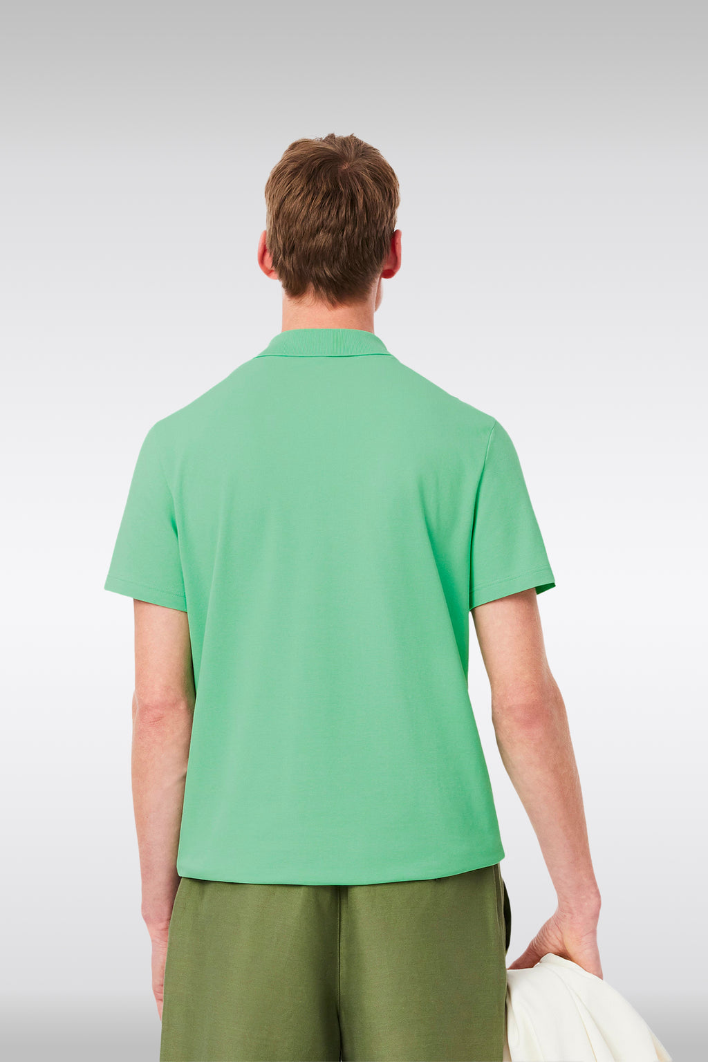 alt-image__Polo-in-misto-cotone-verde-menta-regular-fit