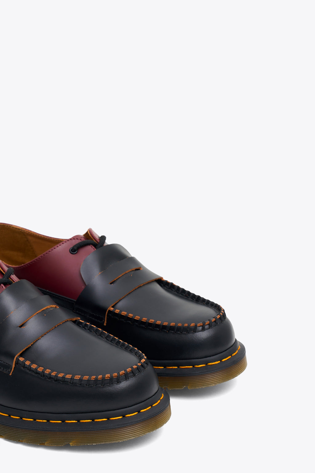 alt-image__Black-and-burgundy-leather-loafer-in-collaboration-with-Dr.-Martens