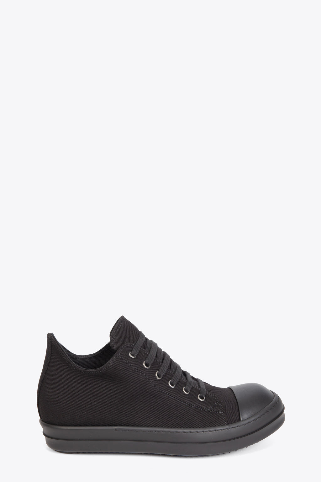 alt-image__Sneaker-bassa-nera-in-denim-con-suola-nera---Low-Sneaks