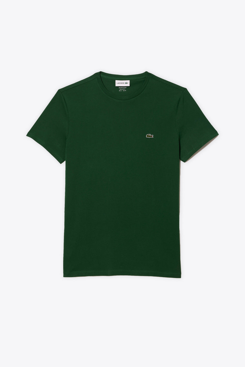 alt-image__T-shirt-in-cotone-Pima-verde-scuro-con-logo-al-petto