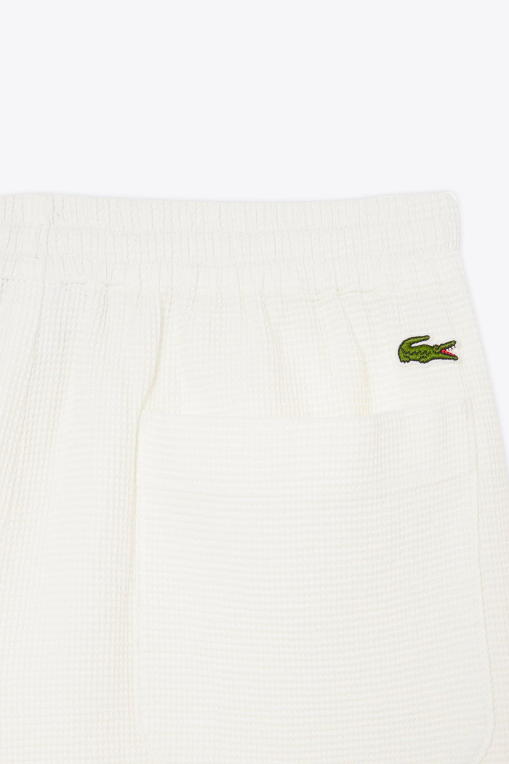 alt-image__Short-in-cotone-a-nido-d'ape-panna-con-elastico-in-vita