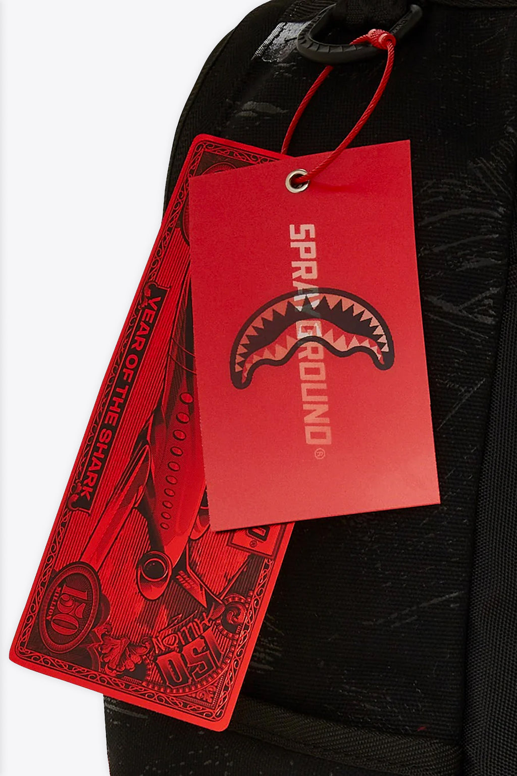 alt-image__Zaino-nero-in-canvas-con-bocca-shark-rosa---Shark-Central-Sorbet-Hand-Paintaed-Dlx-cotton-Backpack
