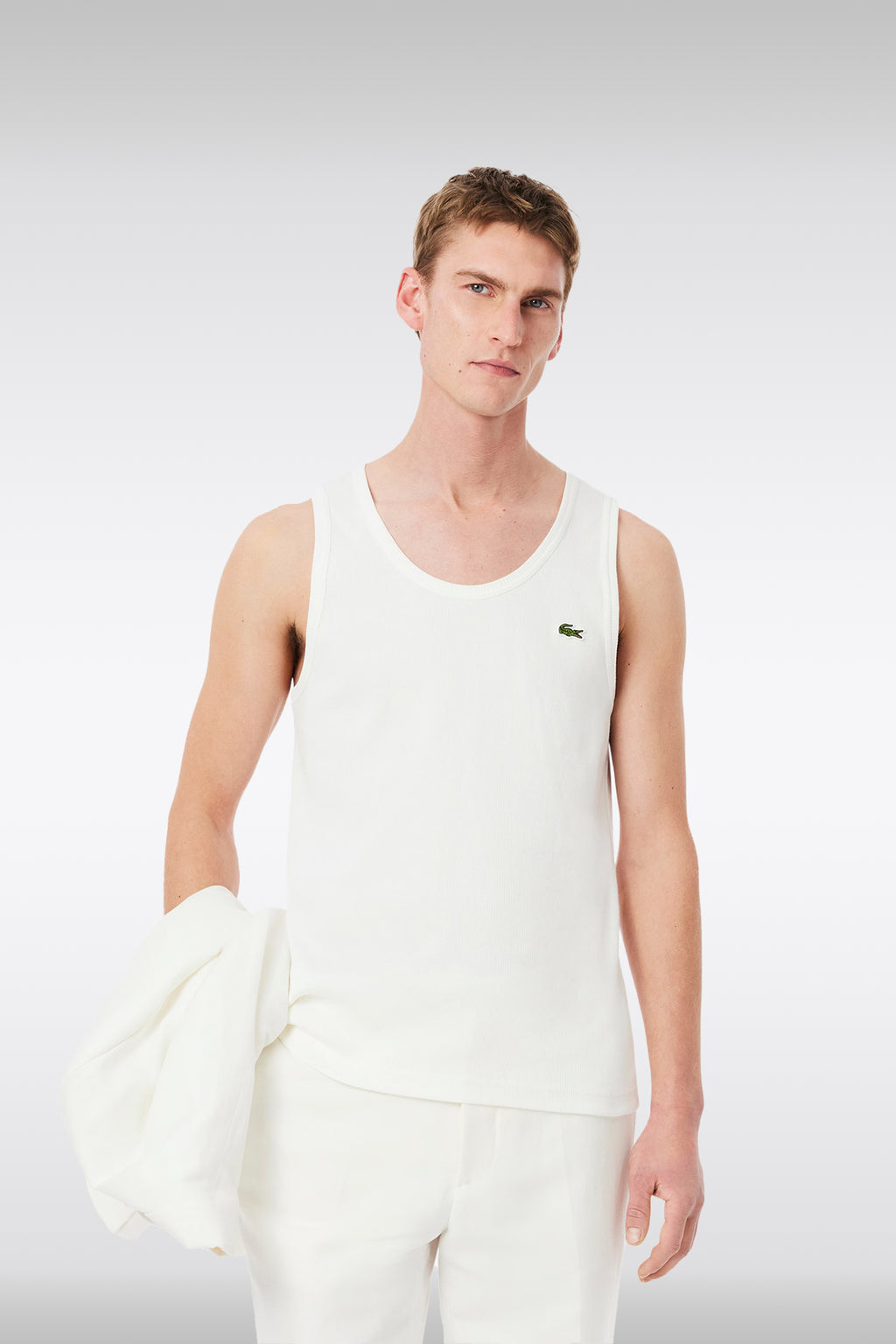 alt-image__White-ribbed-cotton-tank-top-with-chest-logo