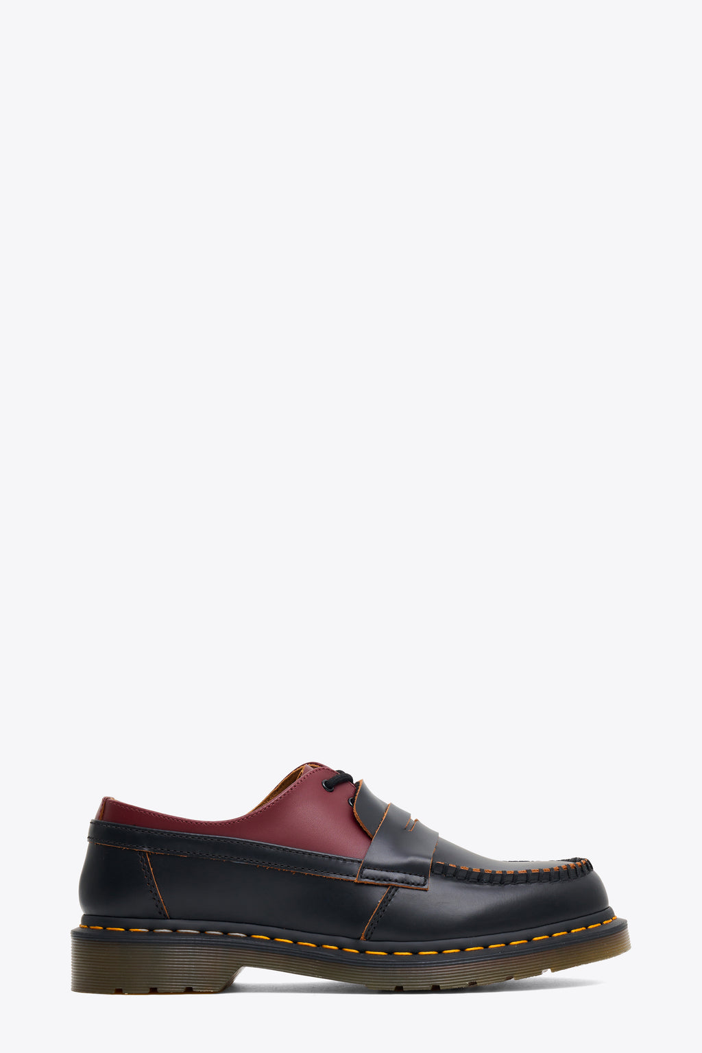 alt-image__Black-and-burgundy-leather-loafer-in-collaboration-with-Dr.-Martens