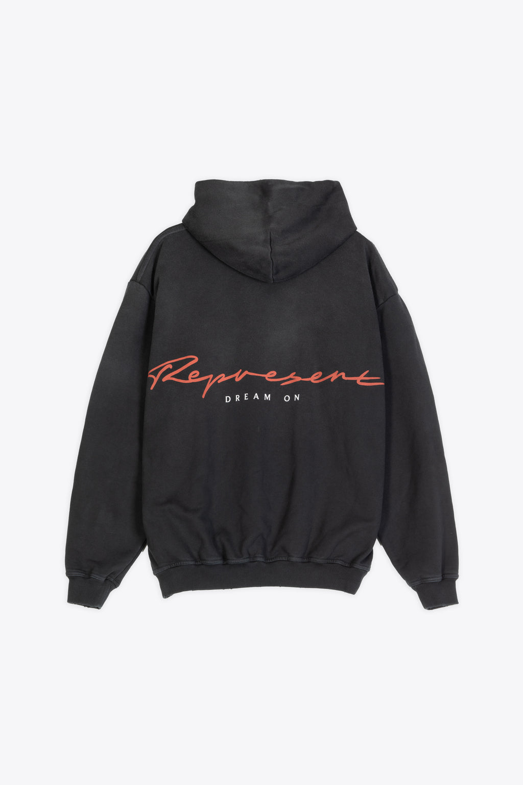 alt-image__Felpa-in-cotone-nero-lavato-con-grafica-frontale---Chrome-Flight-Hoodie