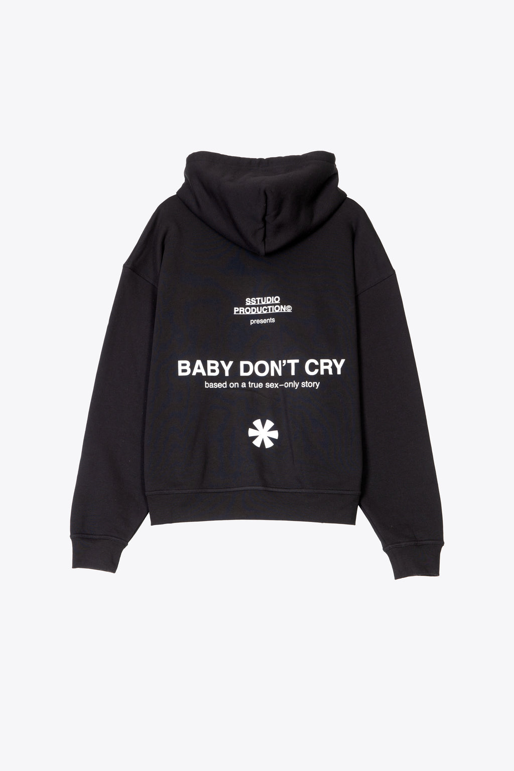 alt-image__Black-cotton-hoodie-with-slogan-print-at-back---Baby-Retro-Hoodie