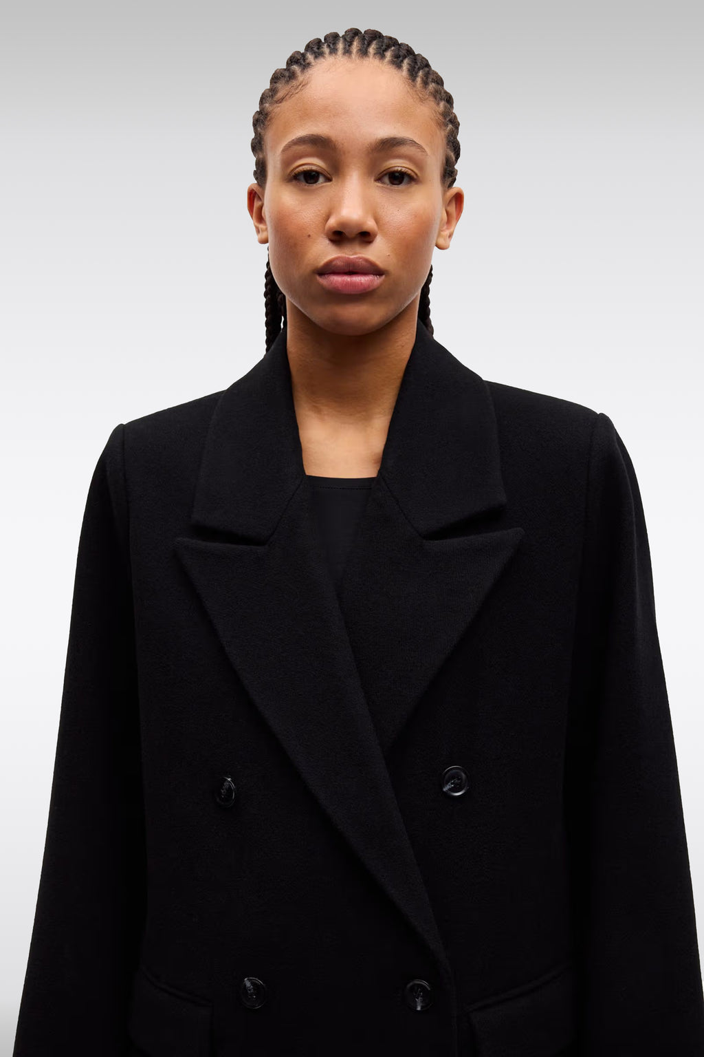 alt-image__Black-wool-blend-double-breasted-long-coat---Sajill-Coat