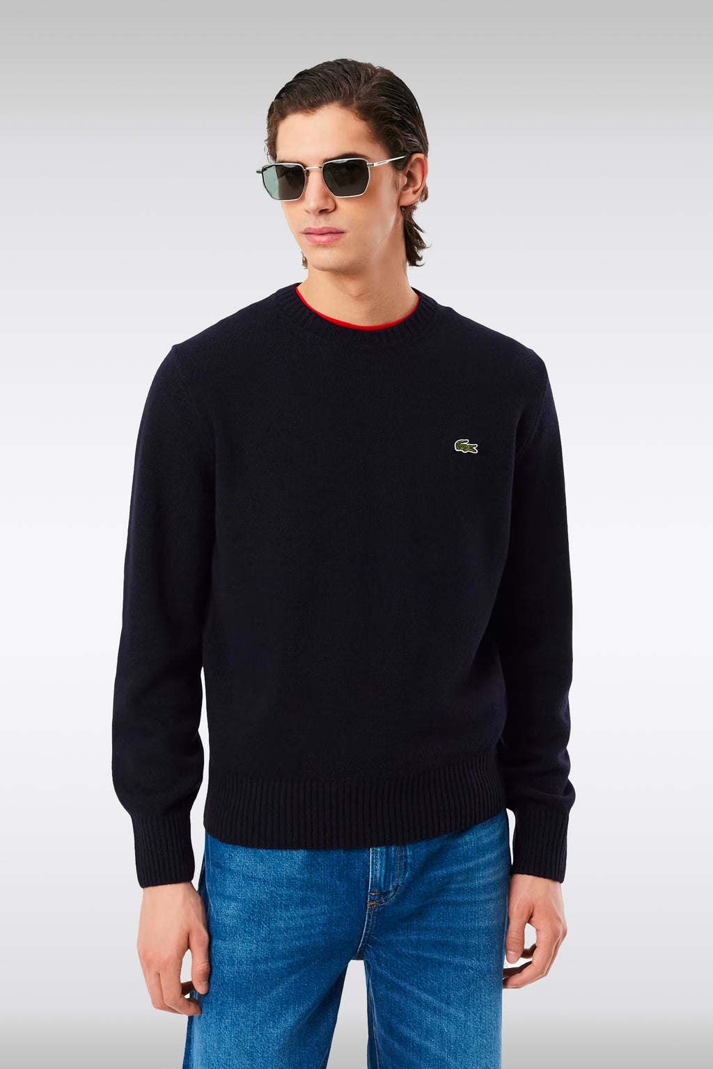 alt-image__Pullover-in-lana-cardata-blu-navy-con-logo-al-petto
