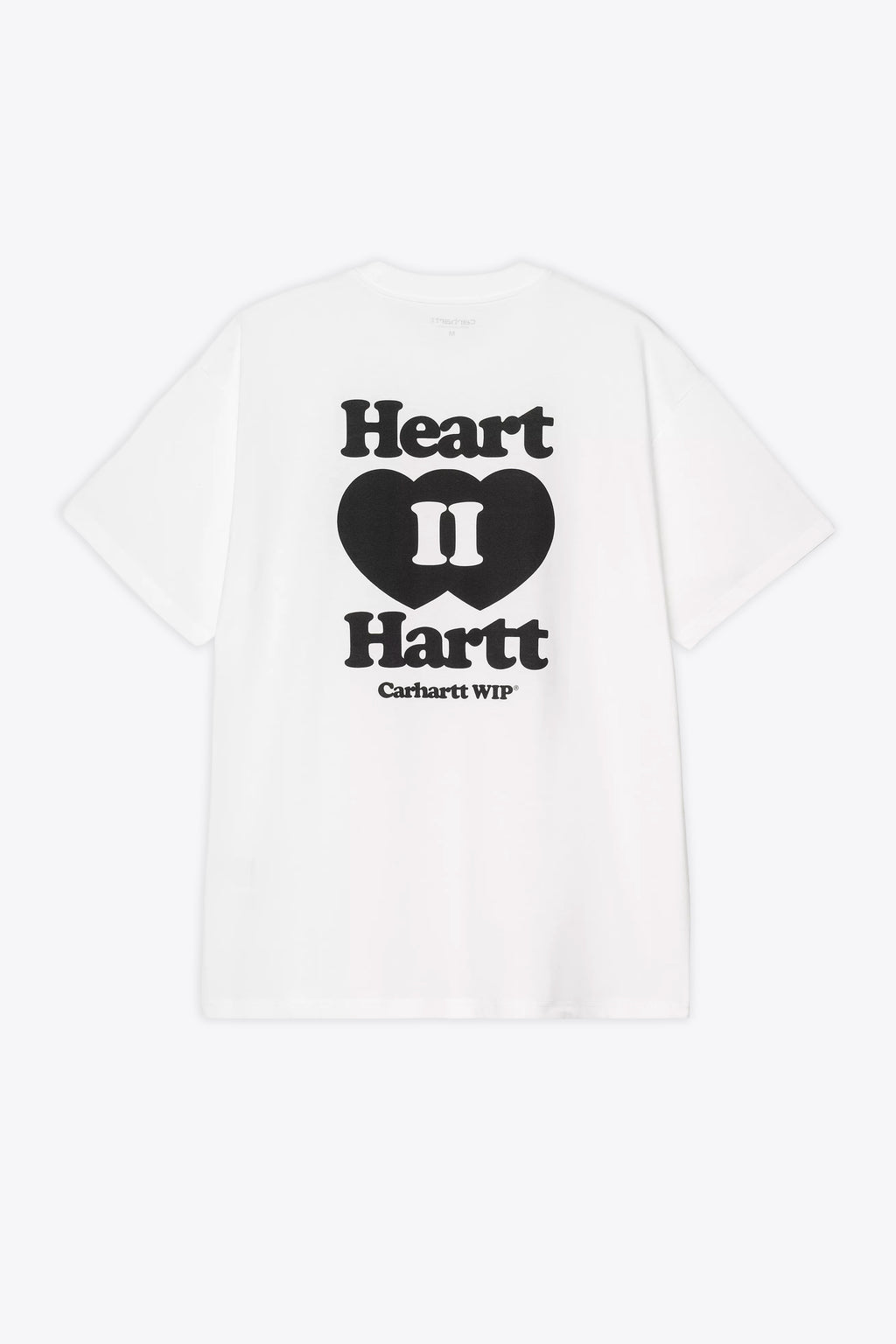 alt-image__T-shirt-bianca-in-cotone-con-patch-cuore-al-petto---S/S-Heart-II-Hartt-T-Shirt