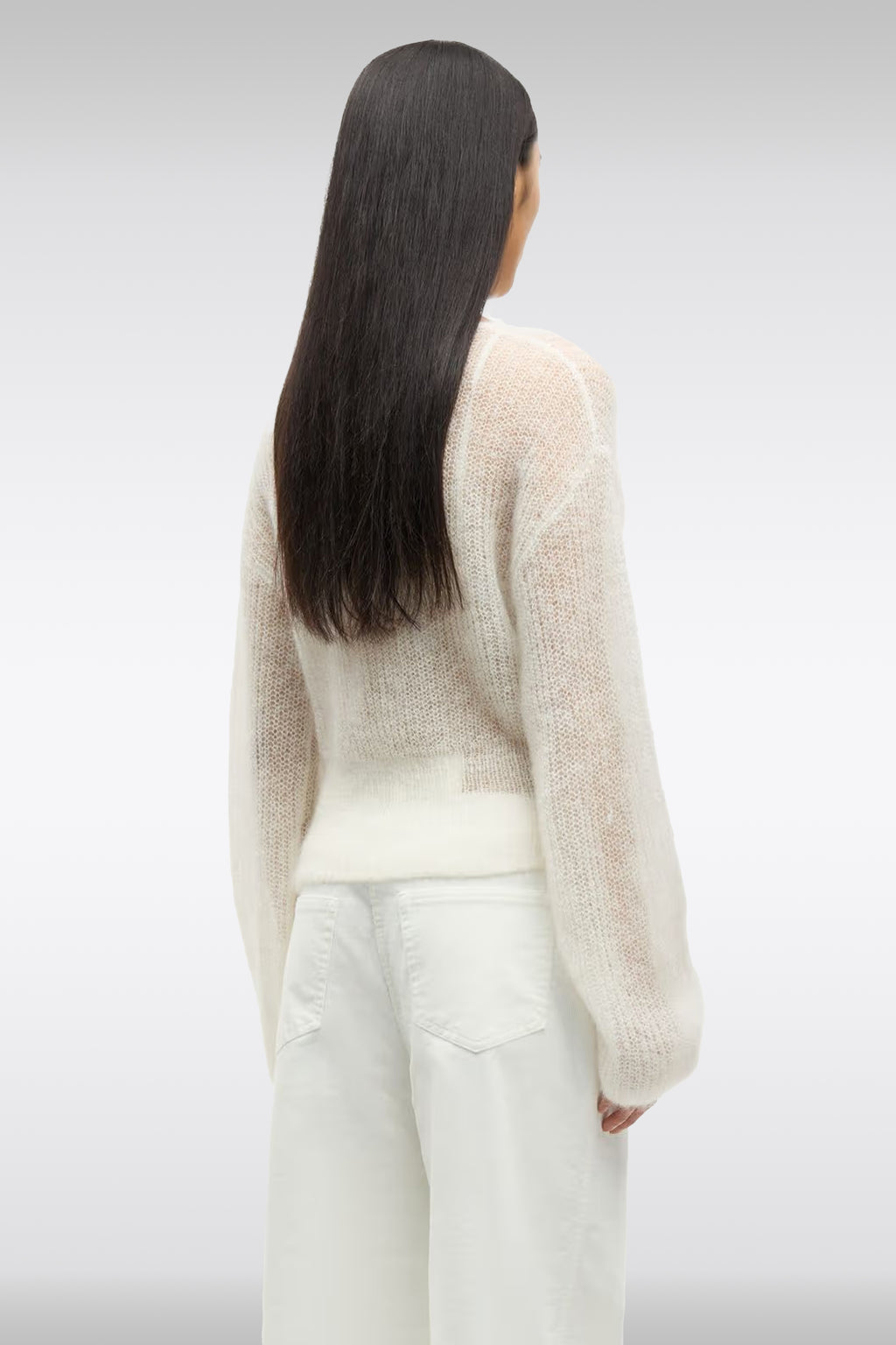 alt-image__Cardigan-loose-fit-in-lana-mohair-panna---Sapoppie-Cardigan