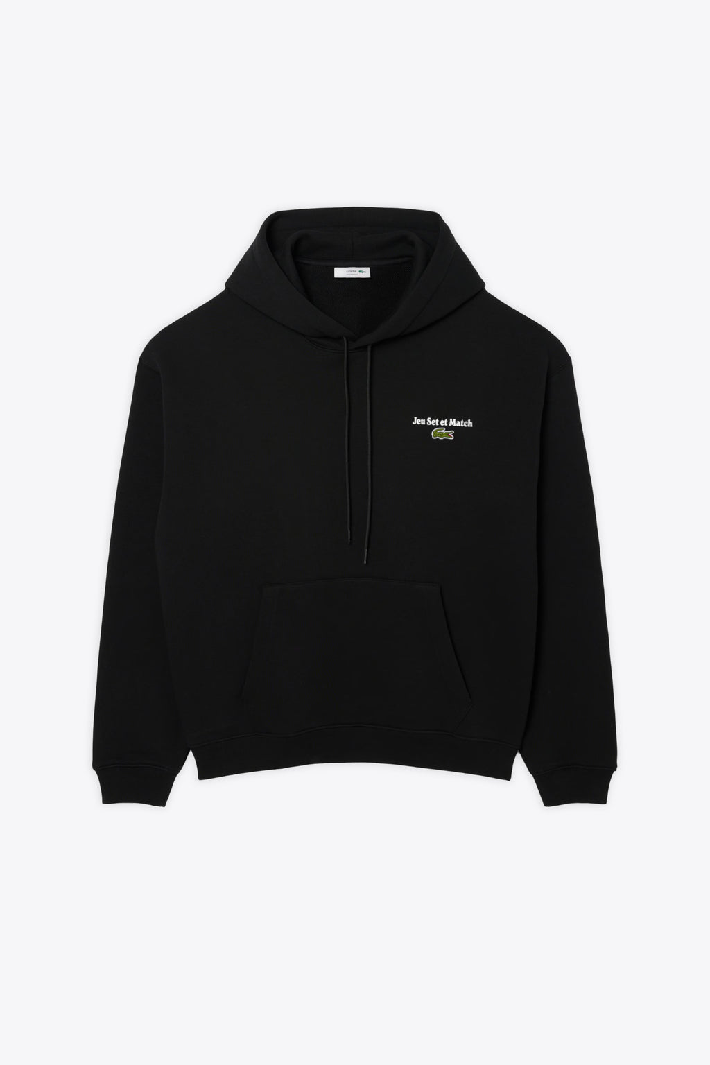 alt-image__Felpa-nera-in-cotone-con-cappuccio-e-stampa-al-petto-e-sul-retro