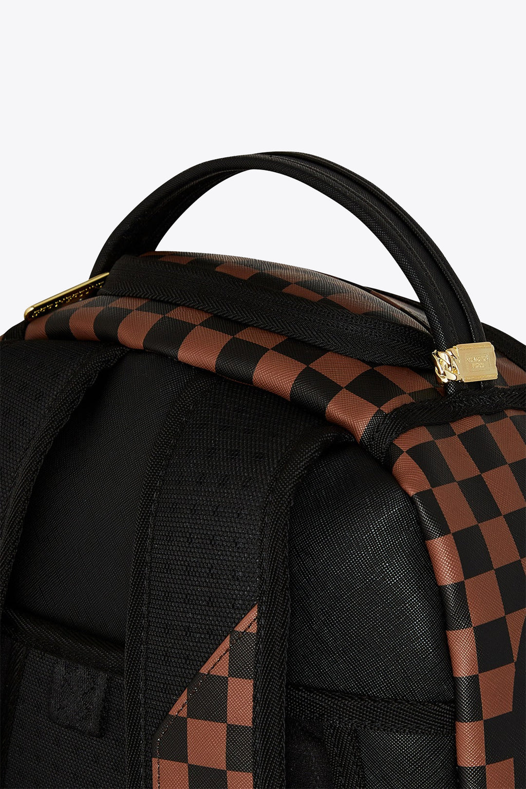 alt-image__Zaino-in-pvc-marrone-e-nero-a-scacchi---Sharks-In-Paris-Lost-&-Found-Backpack